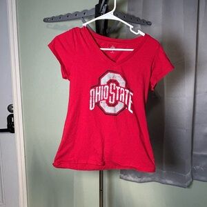 Ohio State Women's Red Short Sleeve Tee